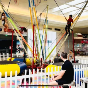 bungee jumping trampoline at Boynton Beach mall